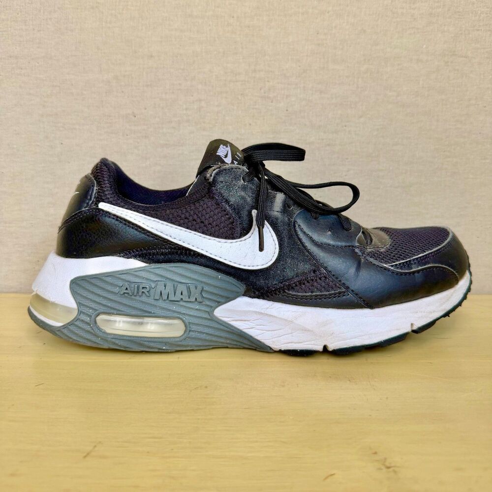 Nike Air Max Excee Black Dark Grey White Men's Running Sneakers Size 8.5